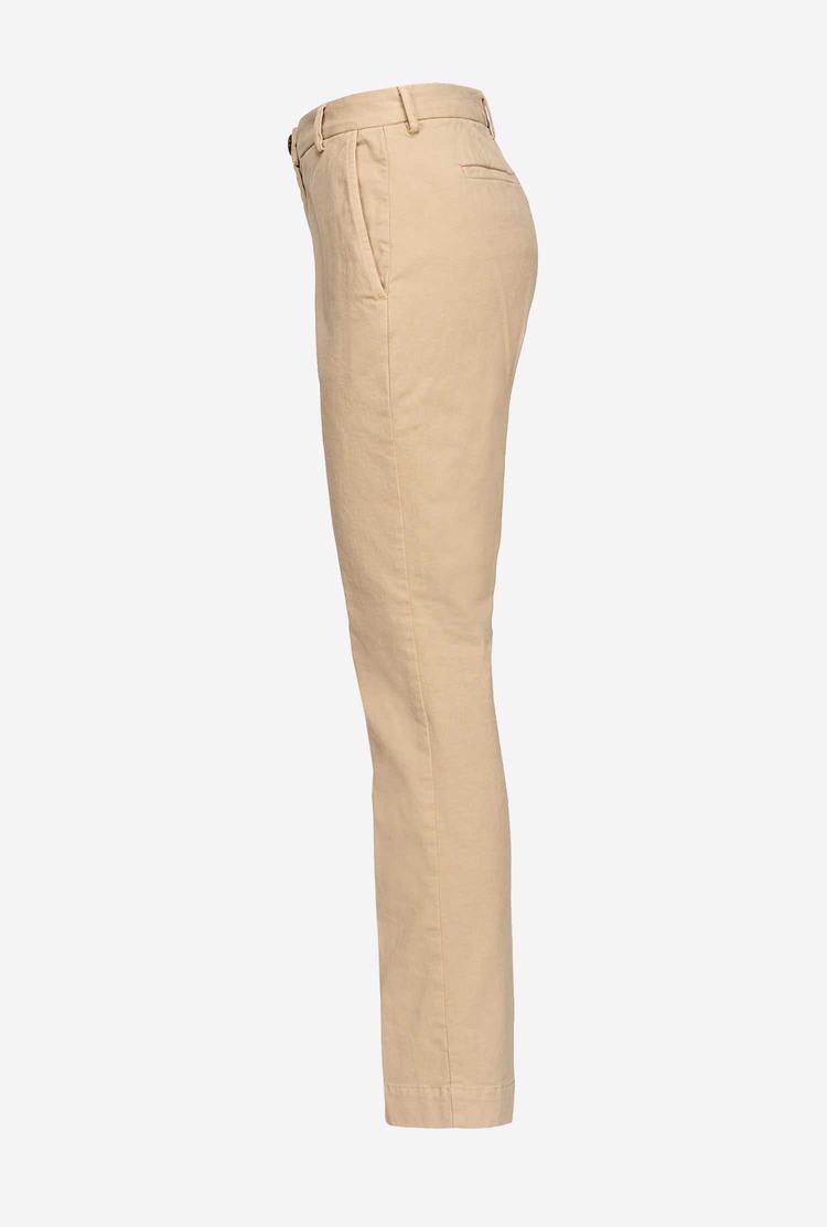 Beige Women's Pinko Chino Pants | Ireland-47891329