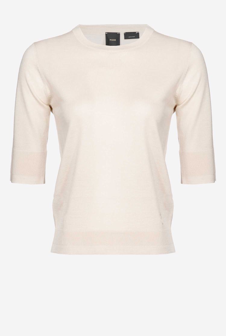 Beige Women's Pinko Colour-block Sweaters | Ireland-36874909