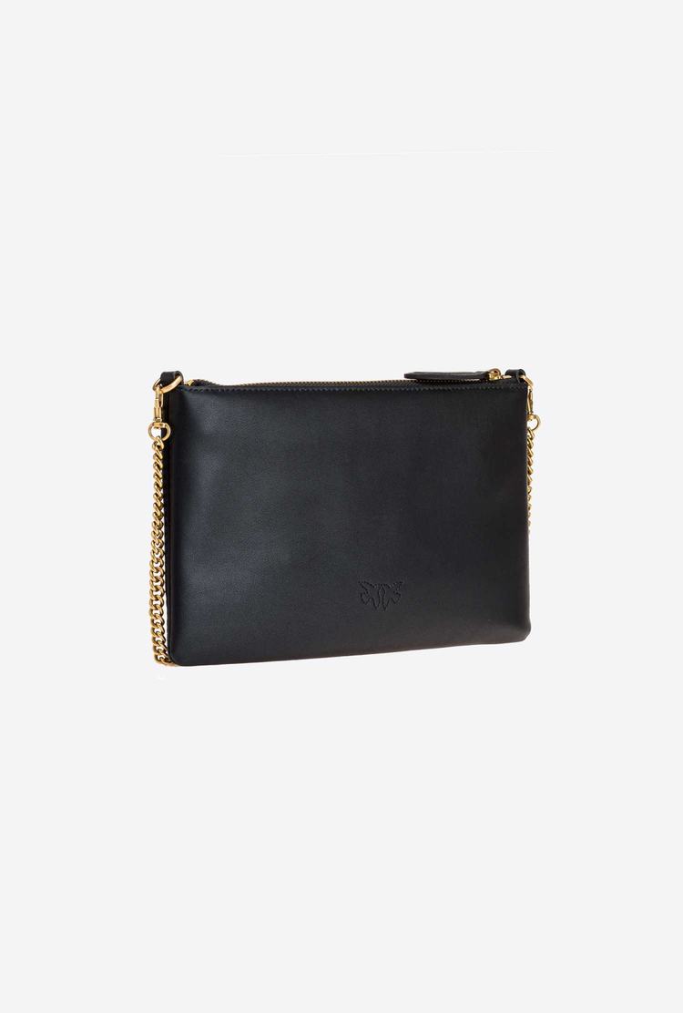 Black Gold Women's Pinko Flat Love Bag Simply Crossbody Bags | Ireland-20378549