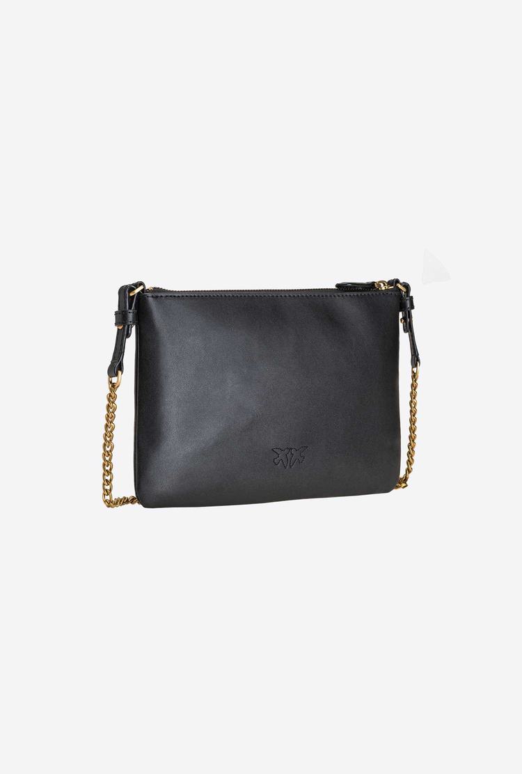 Black Gold Women's Pinko Flat Love Bag Simply Shoulder Bags | Ireland-31204789