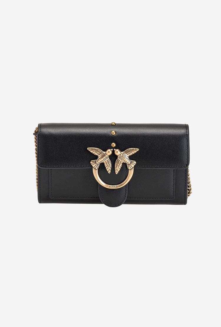 Black Gold Women's Pinko Love Bag Simply Wallets | Ireland-20864959