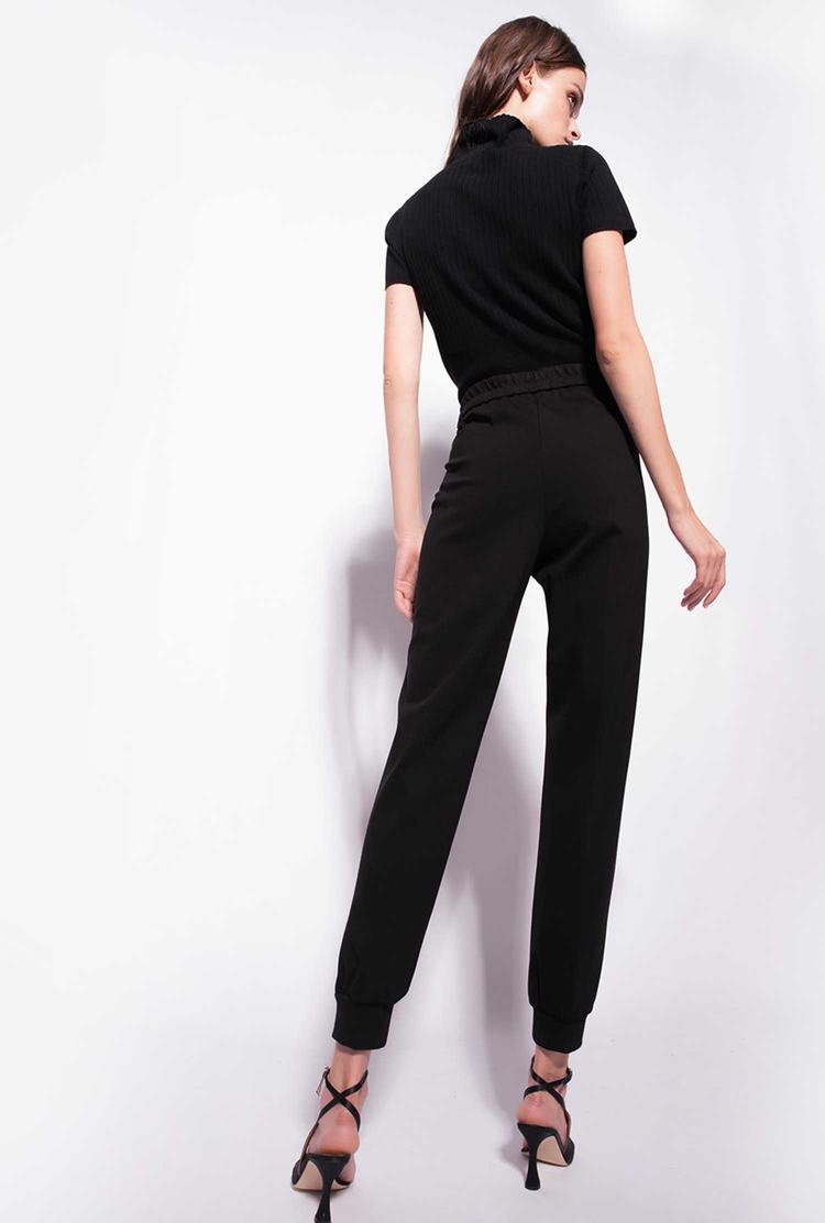 Black Women's Pinko Ankle Cuffs Pants | Ireland-97602839