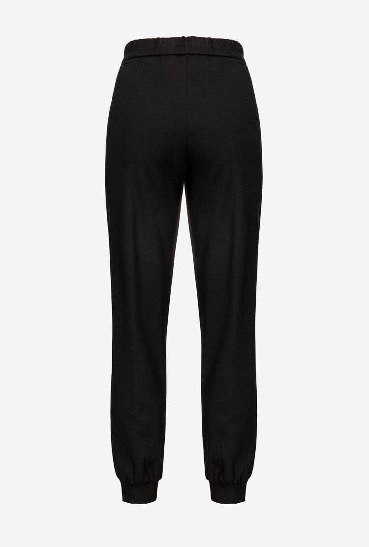 Black Women's Pinko Ankle Cuffs Pants | Ireland-97602839