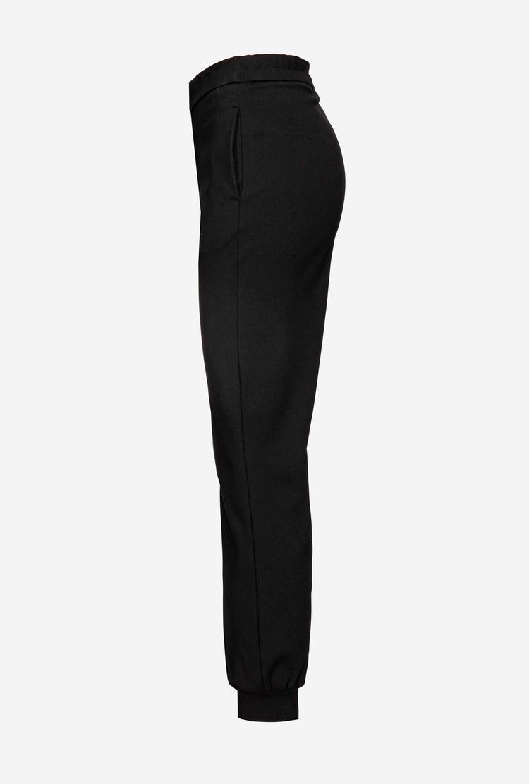 Black Women's Pinko Ankle Cuffs Pants | Ireland-97602839