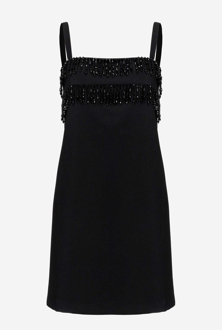 Black Women's Pinko Beads Dress | Ireland-71396589