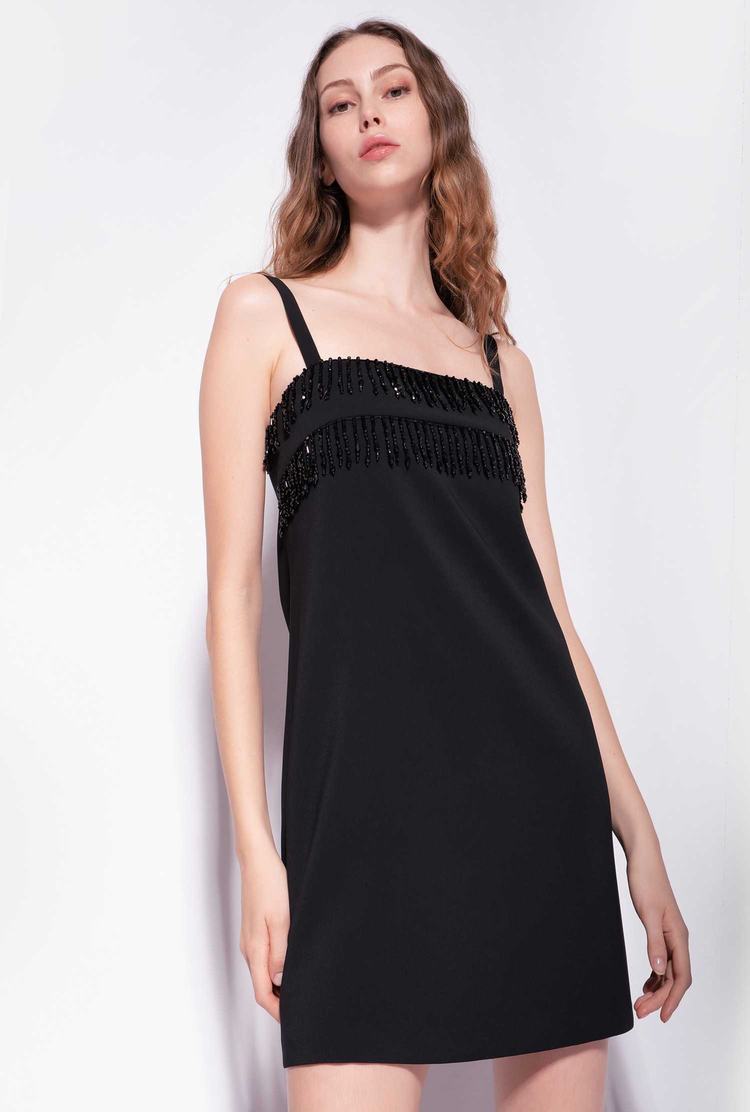 Black Women\'s Pinko Beads Dress | Ireland-71396589