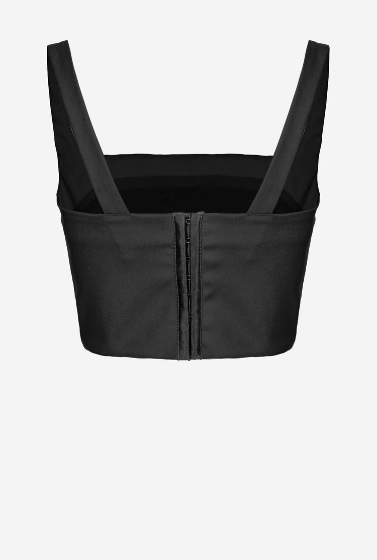 Black Women's Pinko Bustier Bandeau | Ireland-18492059