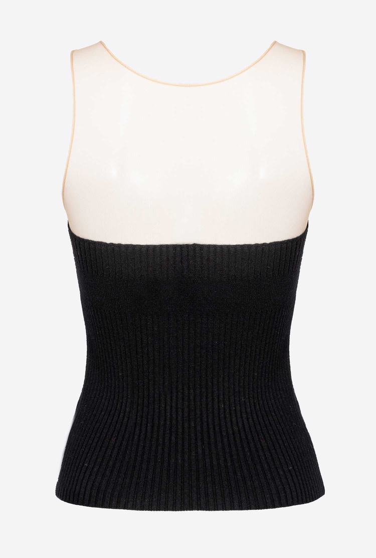 Black Women's Pinko Bustier Bandeau | Ireland-75491269