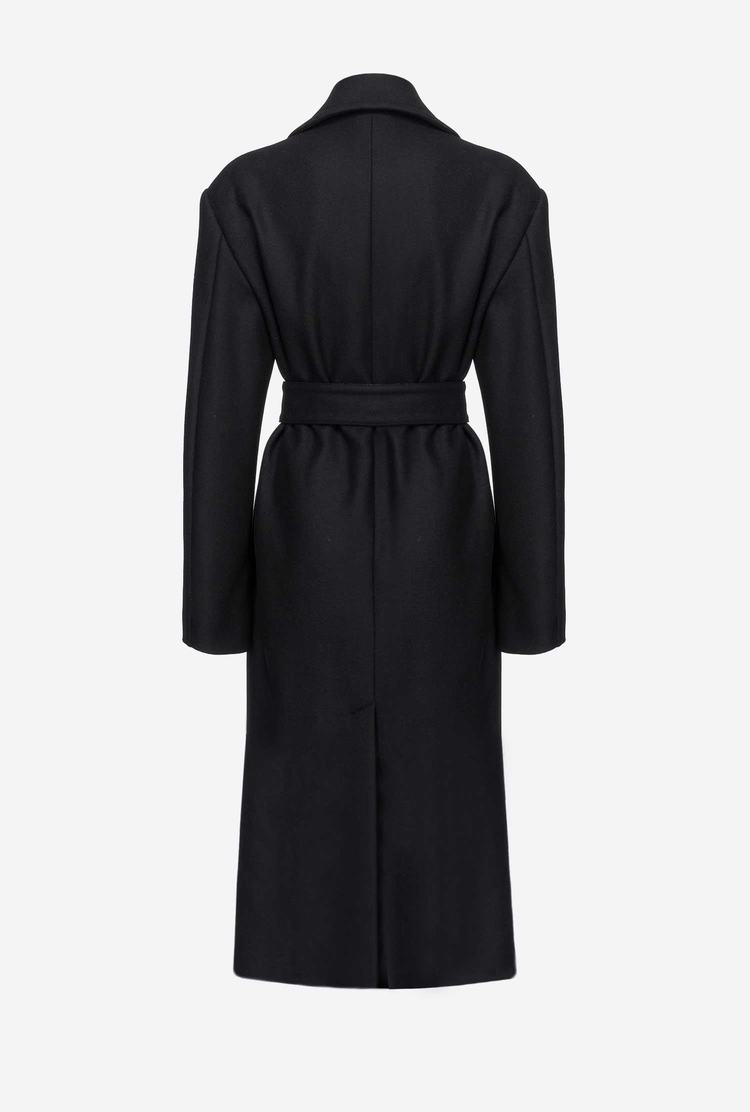 Black Women's Pinko Cashmere-blend Coats | Ireland-57140329