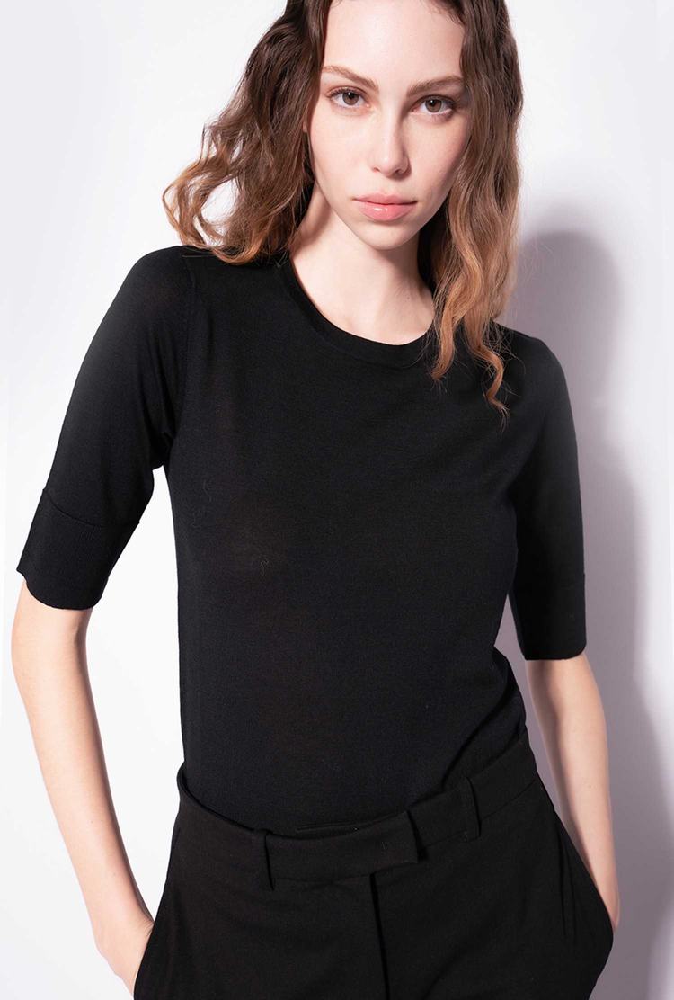 Black Women\'s Pinko Colour-block Sweaters | Ireland-04927169