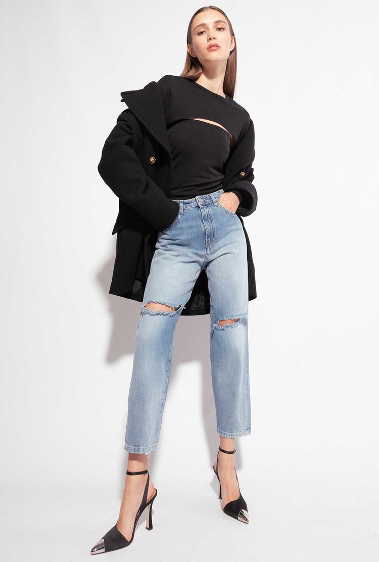 Black Women's Pinko Cut-out Sweaters | Ireland-20856139