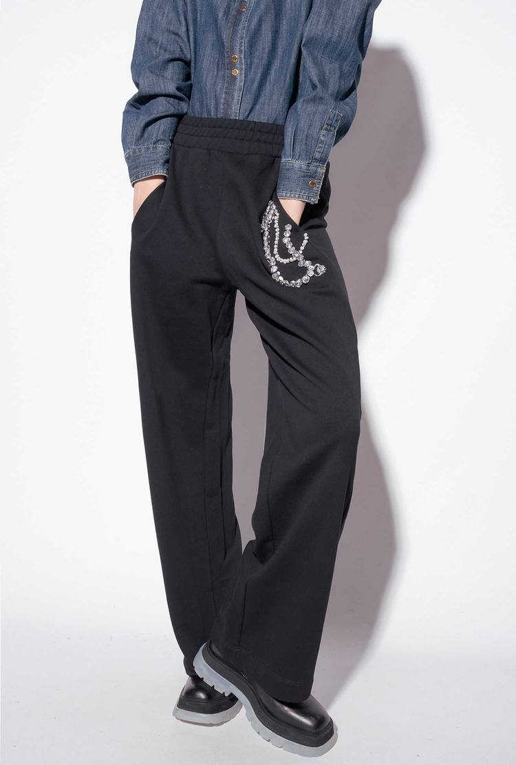 Black Women's Pinko Diabolik Pants | Ireland-93206459