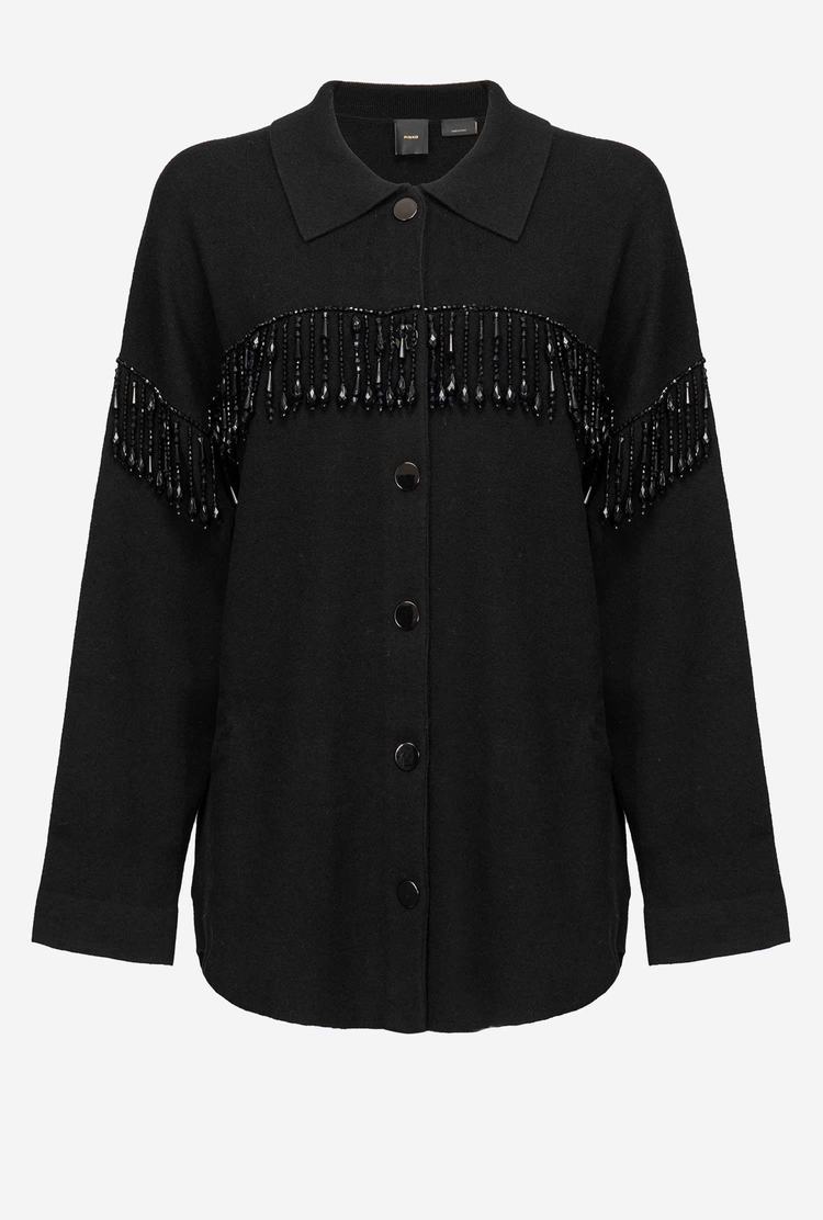 Black Women's Pinko Embellishment Jackets | Ireland-13879249