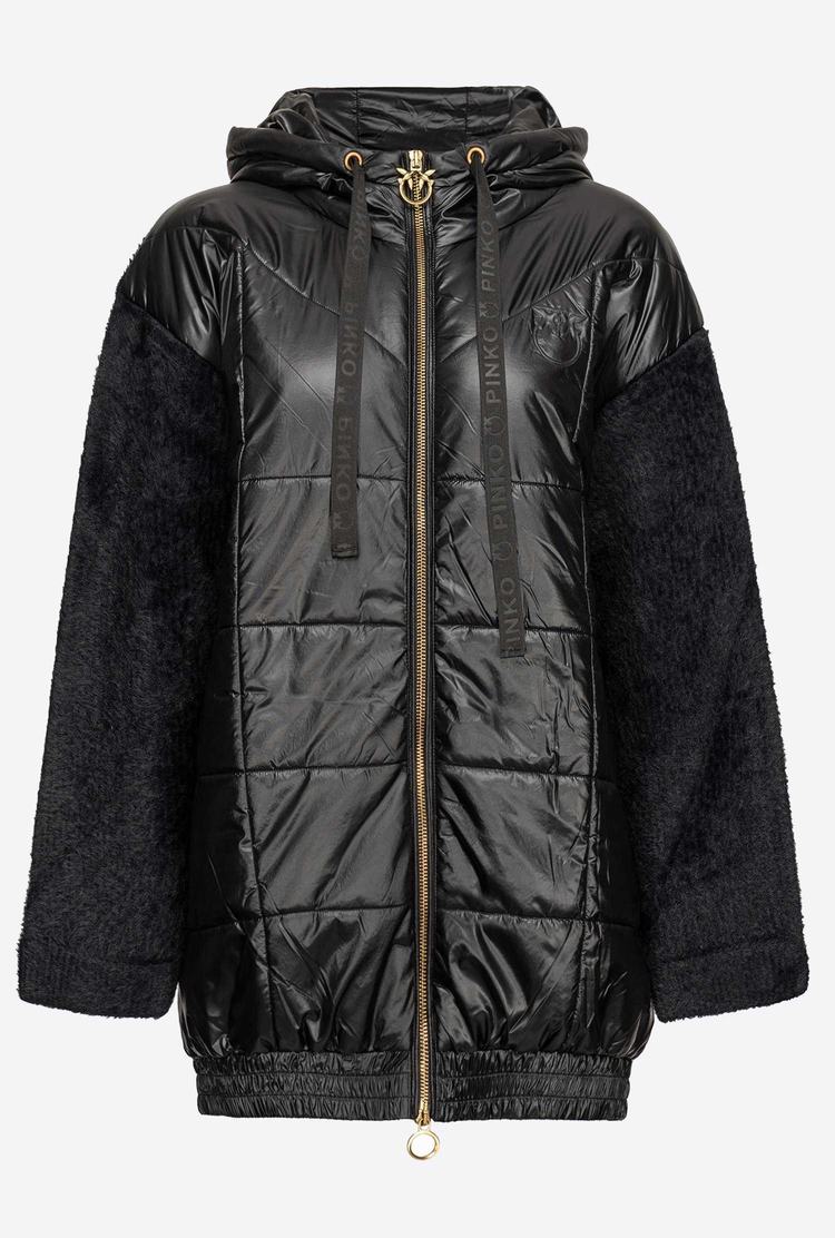 Black Women's Pinko Faux Fur Down Jackets | Ireland-83025199