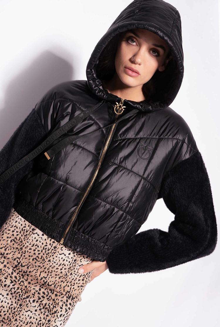 Black Women\'s Pinko Faux Fur Jackets | Ireland-36918579