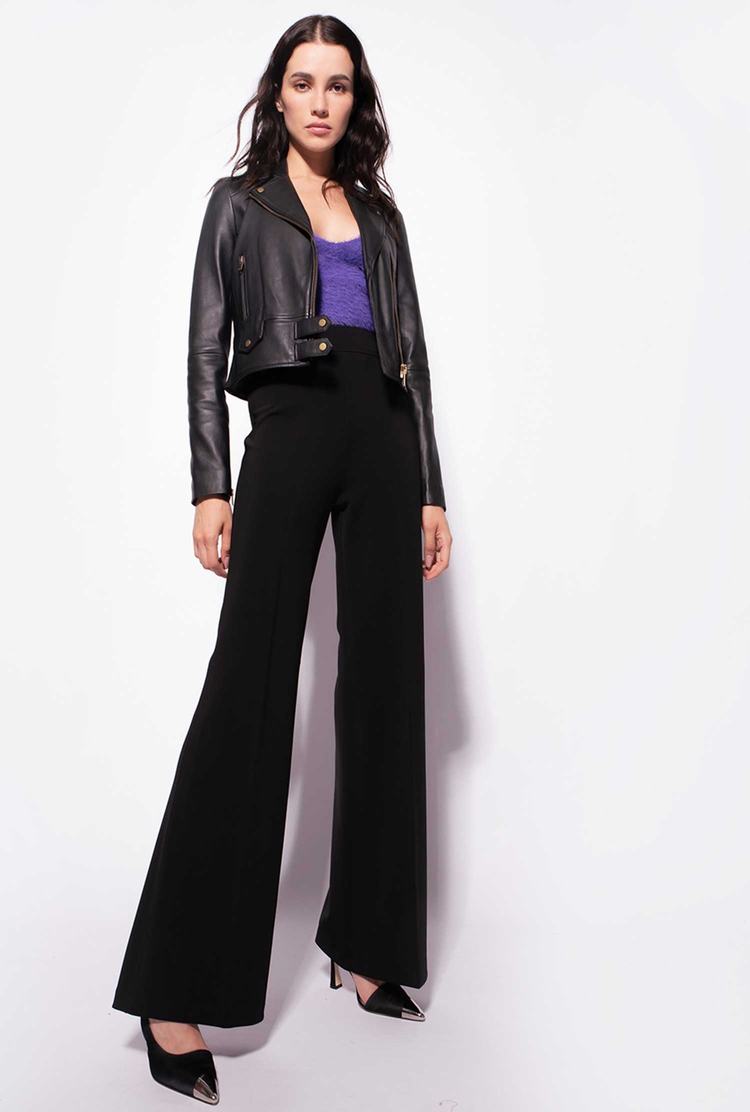 Black Women\'s Pinko Flared Pants | Ireland-82093519