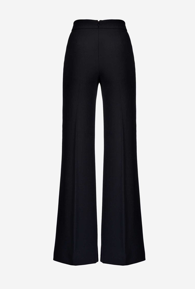 Black Women's Pinko Golden Buttons Pants | Ireland-63045289