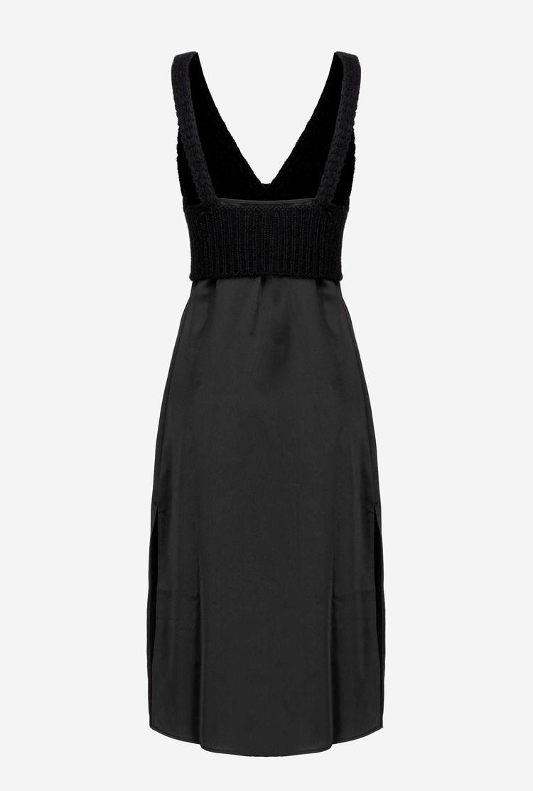 Black Women's Pinko Knit Dress | Ireland-92465079