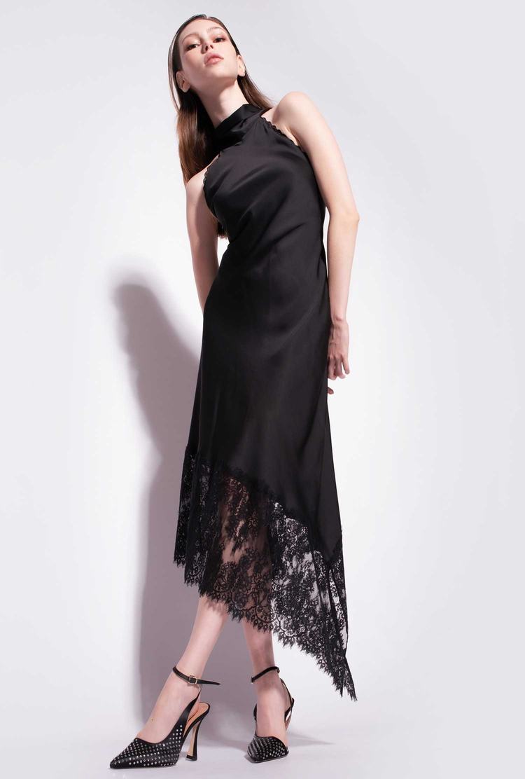 Black Women's Pinko Lace Dress | Ireland-36195849