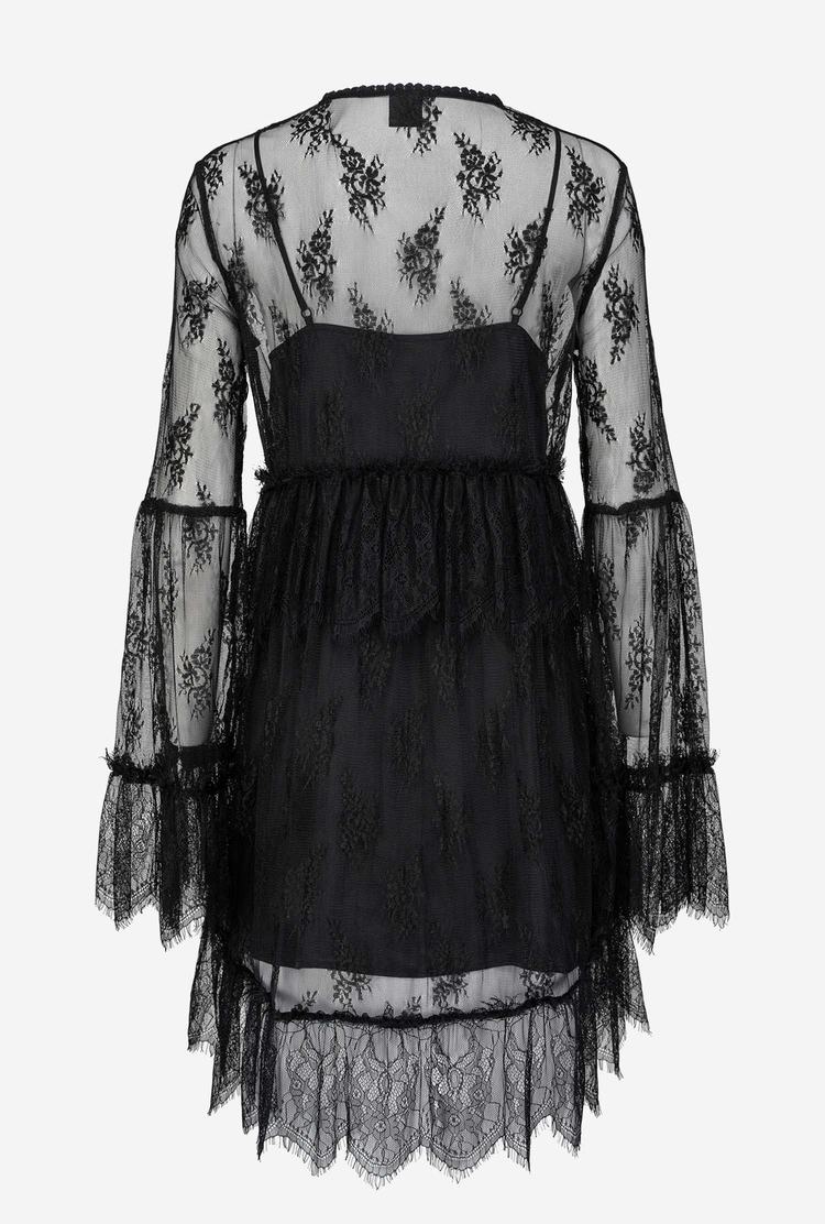 Black Women's Pinko Lace Dress | Ireland-78352649