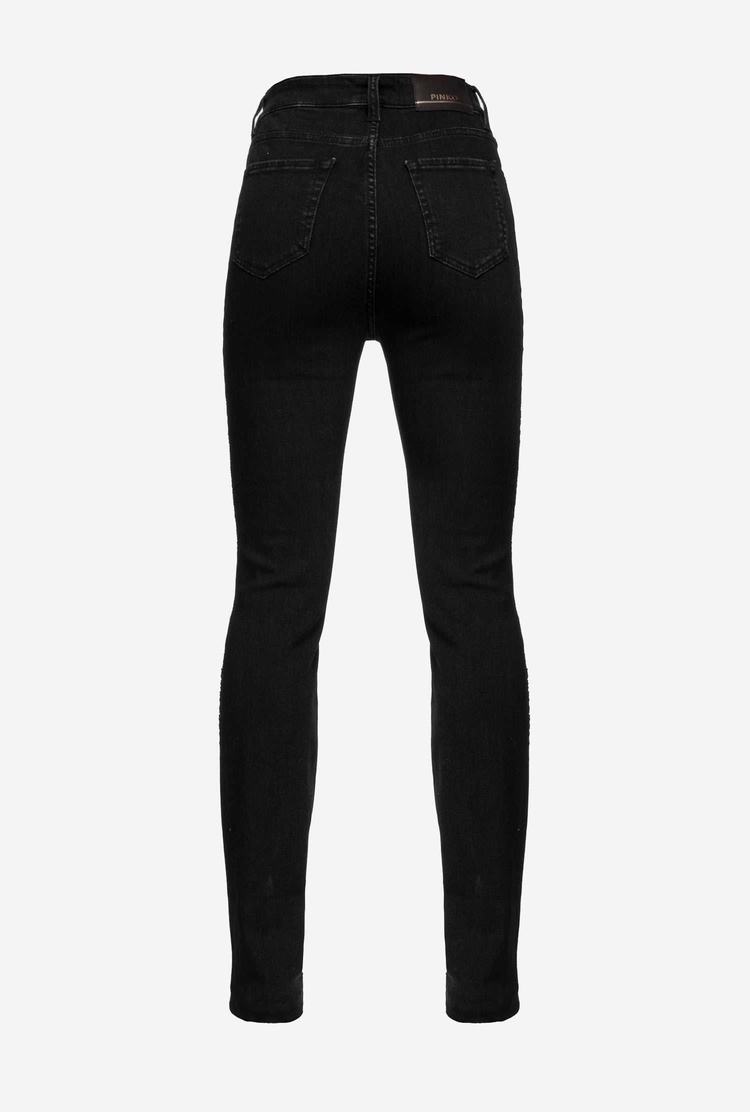 Black Women's Pinko Lace Jeans | Ireland-50162899