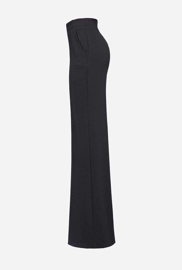 Black Women's Pinko Loose-fitting Cady Pants | Ireland-69572419