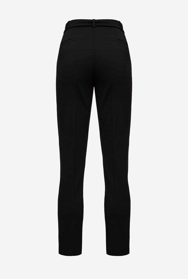 Black Women's Pinko Love Birds Pants | Ireland-20754919