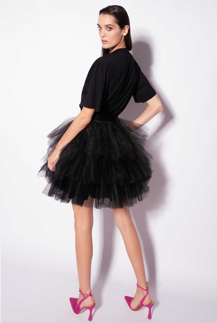 Black Women's Pinko Mini In Tulle Skirts | Ireland-52140369