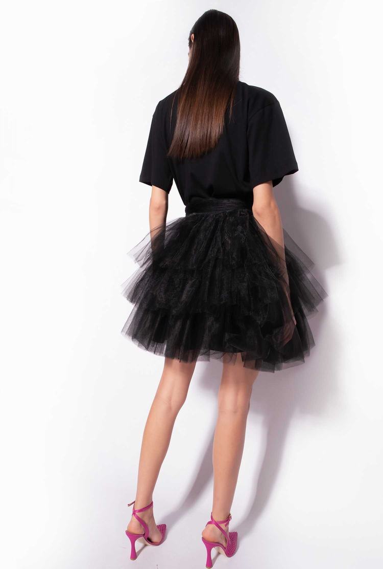 Black Women's Pinko Mini In Tulle Skirts | Ireland-52140369