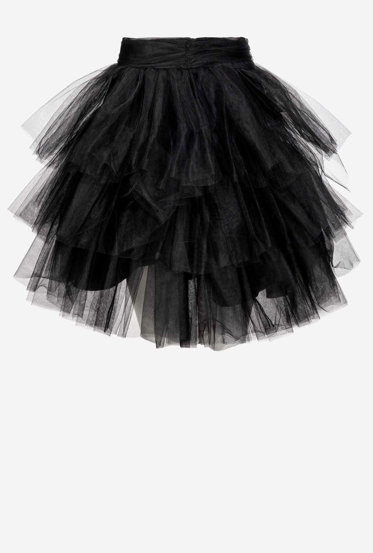 Black Women's Pinko Mini In Tulle Skirts | Ireland-52140369