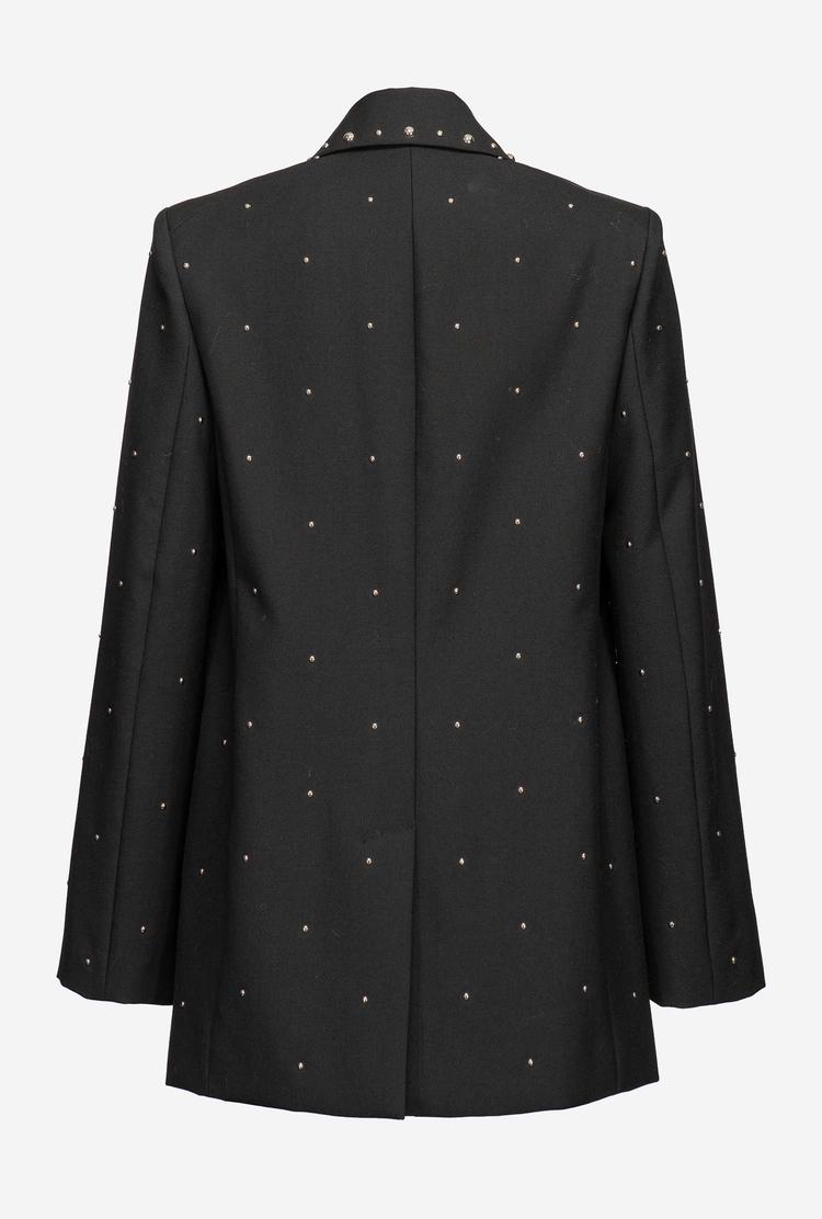 Black Women's Pinko Mini Studs Blazers | Ireland-29078469