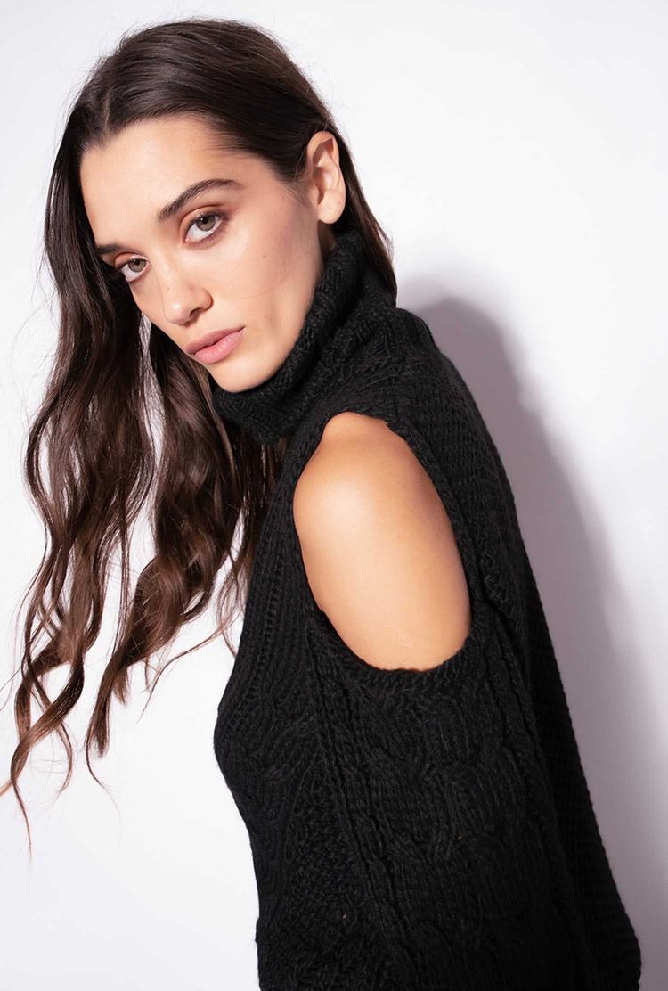 Black Women's Pinko Off-the-shoulder Pullover | Ireland-09126359