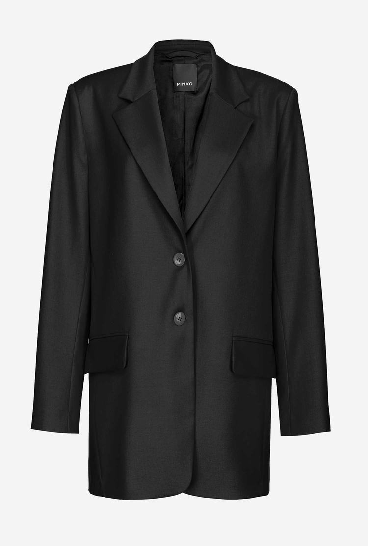 Black Women's Pinko Oversized Blazers | Ireland-59672849