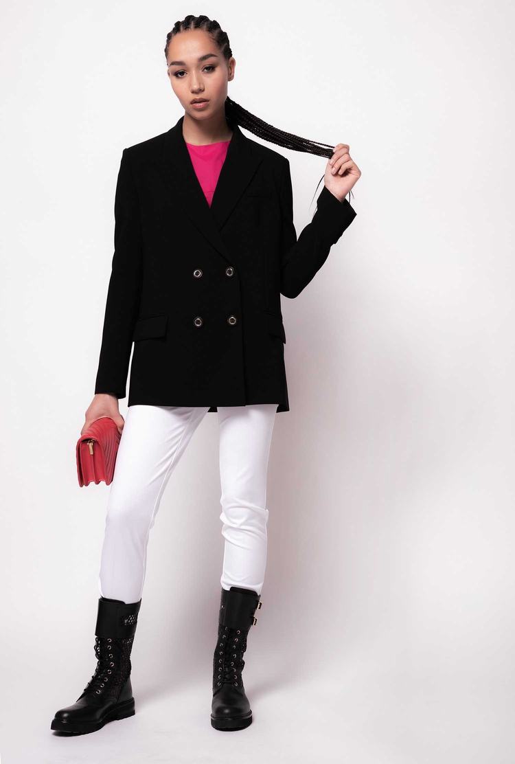 Black Women\'s Pinko Oversized Stretch Blazers | Ireland-69037589