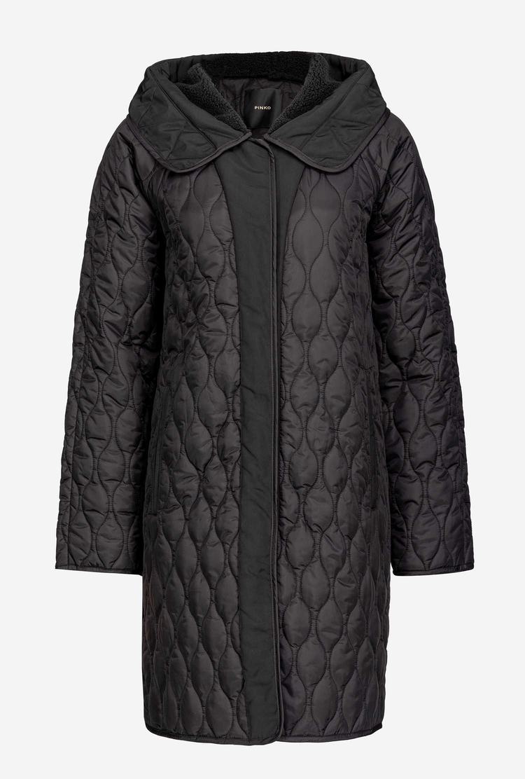 Black Women's Pinko Quilted Coats | Ireland-21089649