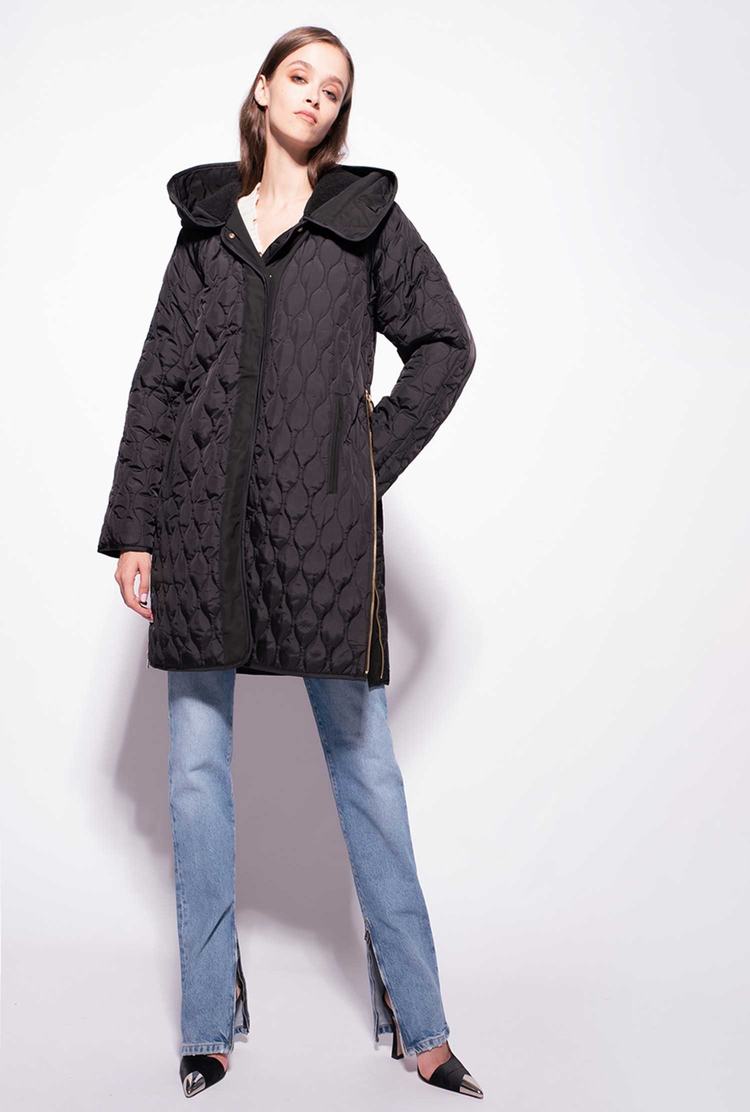 Black Women\'s Pinko Quilted Coats | Ireland-21089649