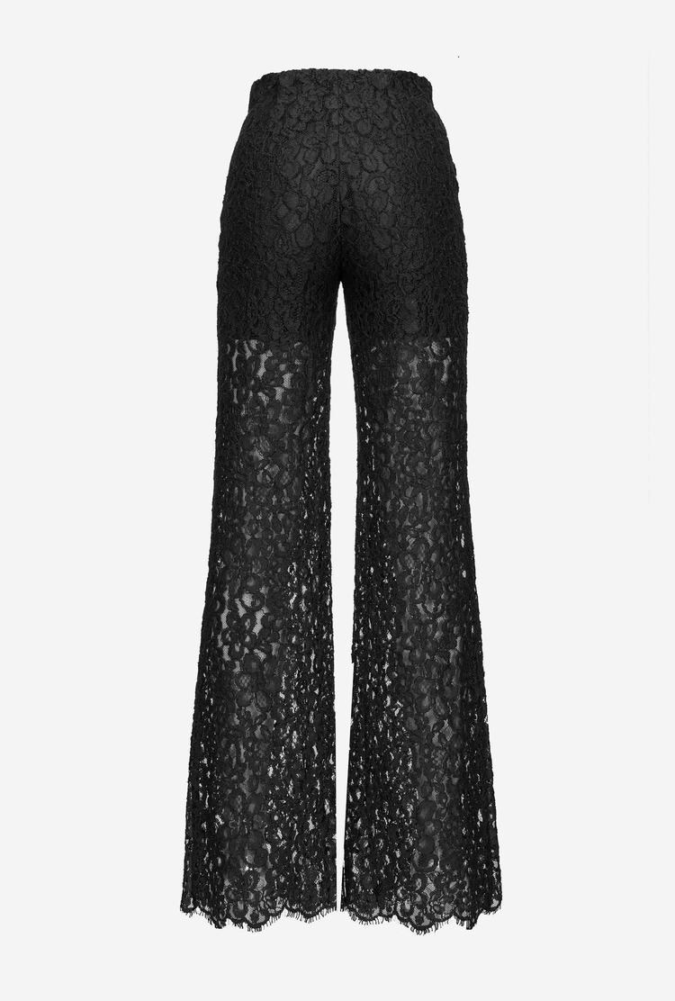 Black Women's Pinko Ramage Lace Pants | Ireland-58941209