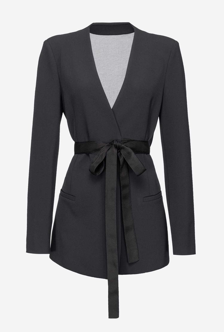 Black Women's Pinko Ribbons Blazers | Ireland-62781499