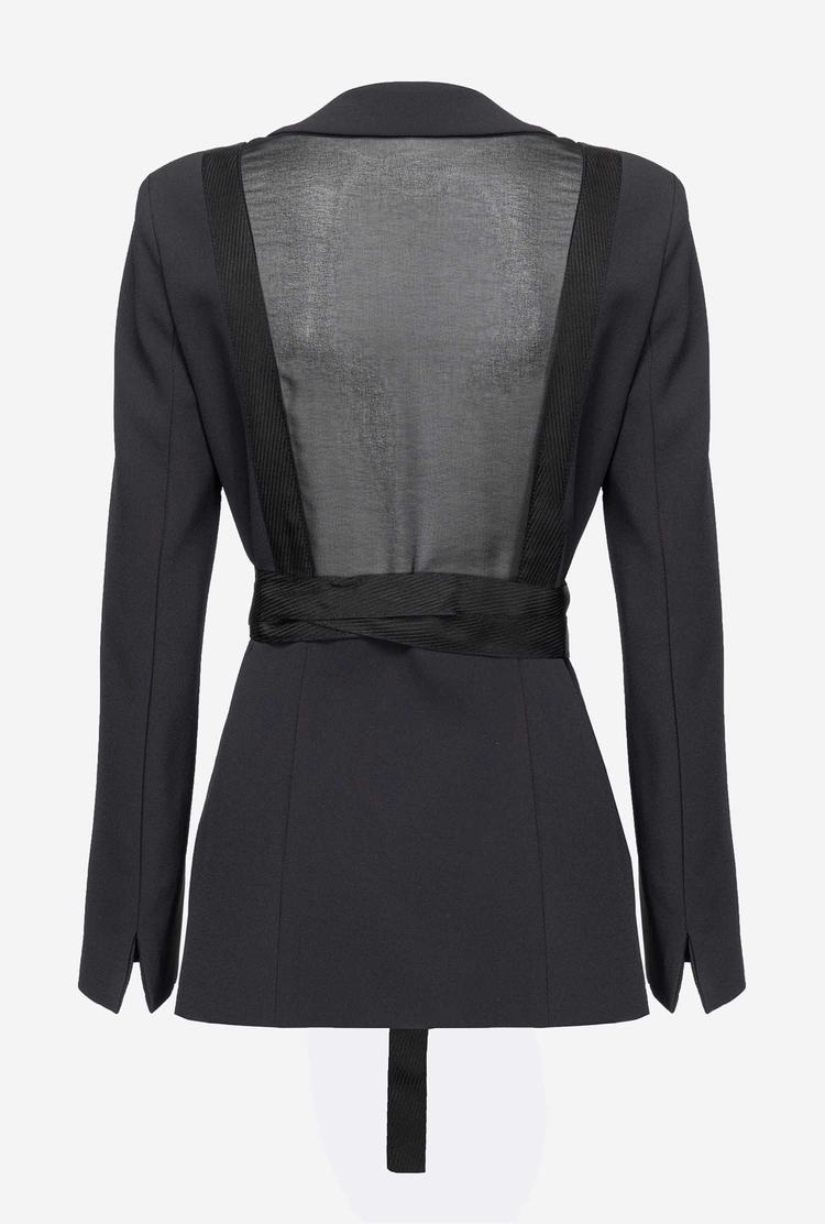 Black Women's Pinko Ribbons Blazers | Ireland-62781499