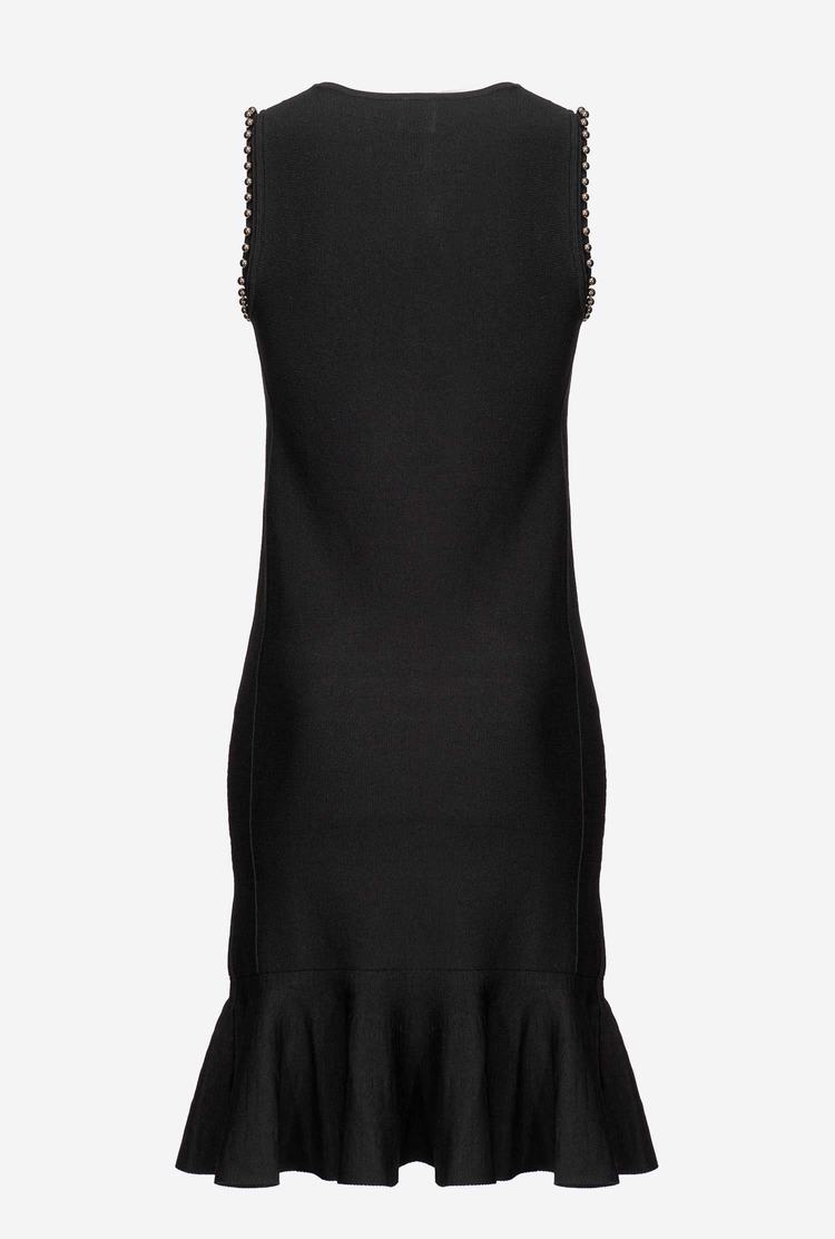 Black Women's Pinko Shiny Details Dress | Ireland-86254979