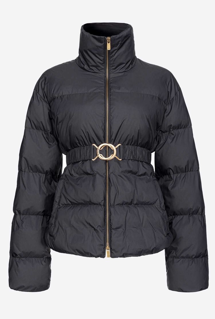 Black Women\'s Pinko Short Down Jackets | Ireland-89274609