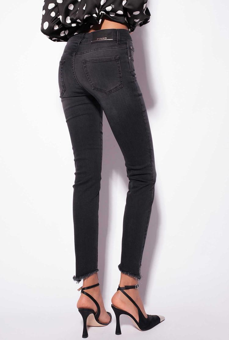 Black Women's Pinko Skinny Black Stretch Denim Jeans | Ireland-32957149