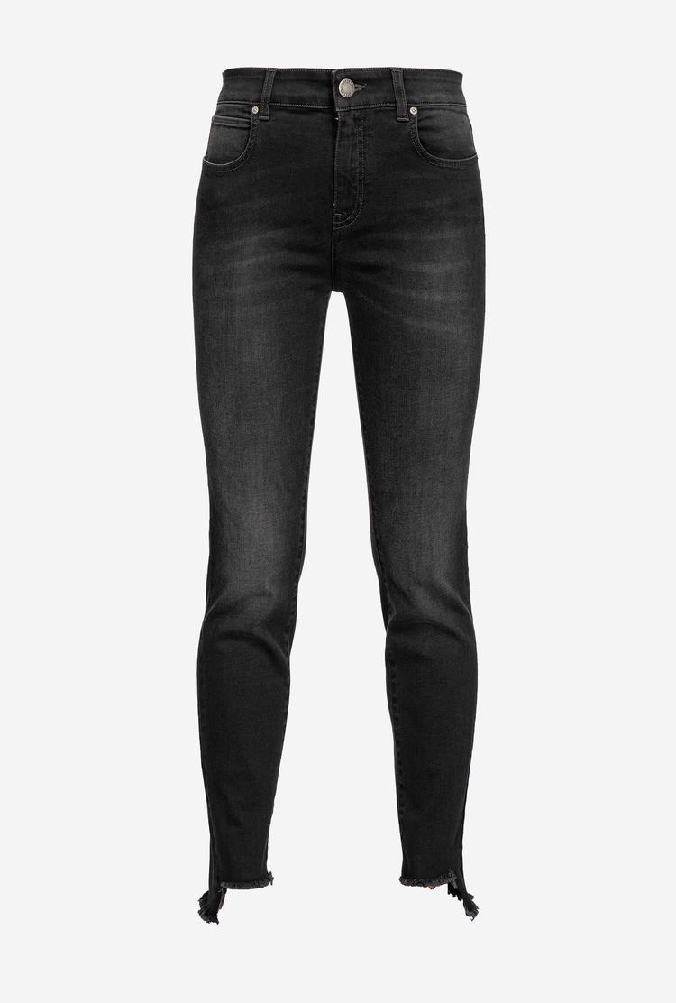 Black Women's Pinko Skinny Black Stretch Denim Jeans | Ireland-32957149