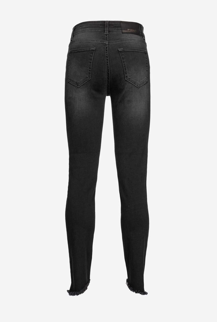 Black Women's Pinko Skinny Black Stretch Denim Jeans | Ireland-32957149