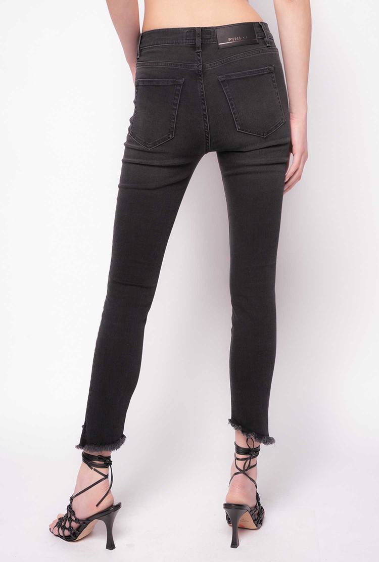 Black Women's Pinko Skinny Black Stretch Denim Jeans | Ireland-73029189