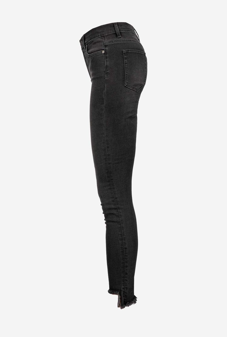 Black Women's Pinko Skinny Black Stretch Denim Jeans | Ireland-73029189