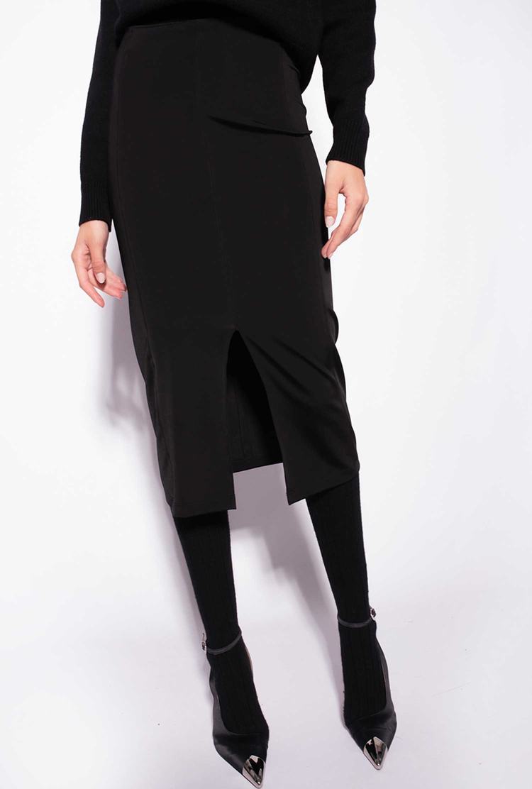 Black Women's Pinko Slit Skirts | Ireland-08731599