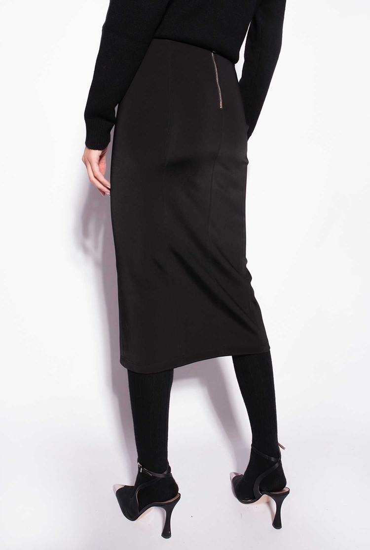 Black Women's Pinko Slit Skirts | Ireland-08731599