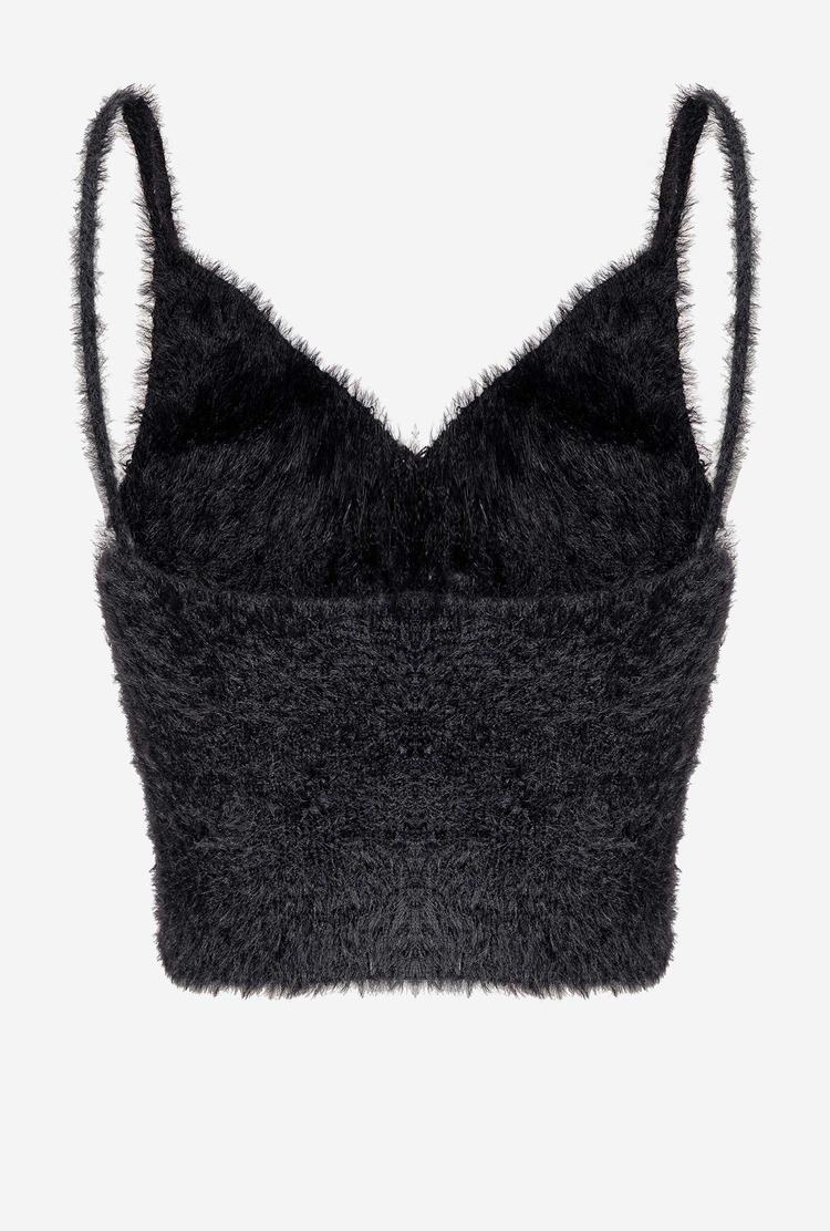 Black Women's Pinko Soft Knit Bandeau | Ireland-57893149