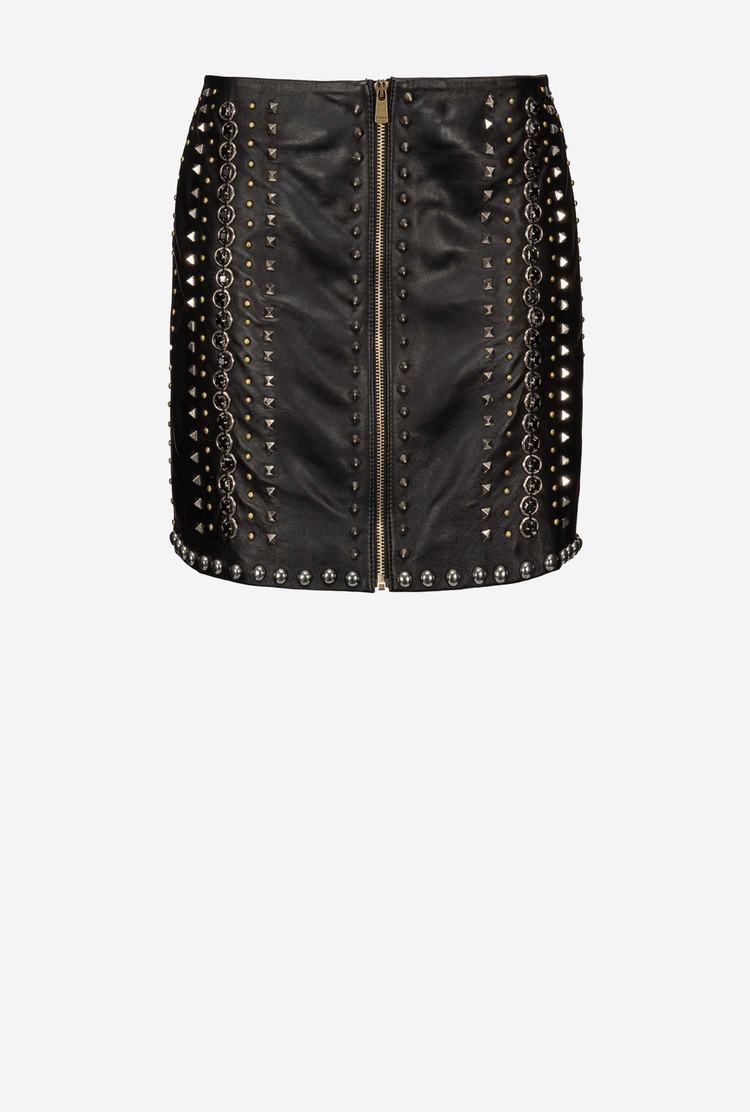 Black Women's Pinko Studs Skirts | Ireland-43951809